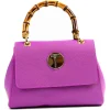Miriam Tirinzoni - Calf Leather Bag with Bamboo Handle - Pink - Bags - Luxury Exclusive Collection - Avvenice