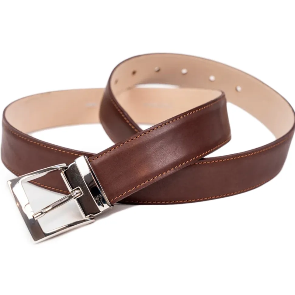 Miriam Tirinzoni - Dark Brown Leather Belt - Belt - Luxury Exclusive Collection - Avvenice