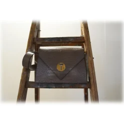 Miriam Tirinzoni - Dove-Coloured Bag with Coconut Mould - Bags - Luxury Exclusive Collection - Avvenice