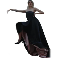 Miriam Tirinzoni - Evening Dress - Dark Green and Pink - Dresses - Luxury Exclusive Collection - Avvenice