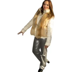 Miriam Tirinzoni - Fox Fur Vest - Caramel - Vest - Luxury Exclusive Collection - Avvenice