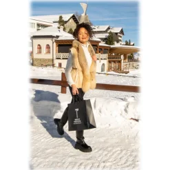 Miriam Tirinzoni - Fox Fur Vest - Caramel - Vest - Luxury Exclusive Collection - Avvenice