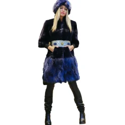 Miriam Tirinzoni - Fox Fur Headpiece - Blue - Headwear - Luxury Exclusive Collection - Avvenice