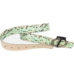 Miriam Tirinzoni - Green Calf Leather Belt with Python Print - Belt - Luxury Exclusive Collection - Avvenice