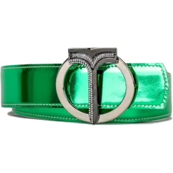Miriam Tirinzoni - Green Patent Leather Belt - Belt - Luxury Exclusive Collection - Avvenice