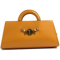 Miriam Tirinzoni - Hardshell Calf Leather Bag - Panna - Bags - Luxury Exclusive Collection - Avvenice