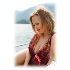 Miriam Tirinzoni - Luxury-Style Multicolor Sequin Swimsuit - Swimwear - Luxury Exclusive Collection - Avvenice