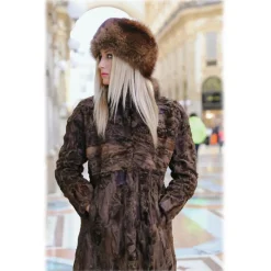 Miriam Tirinzoni - Mink Fur Headpiece - Brown - Headwear - Luxury Exclusive Collection - Avvenice