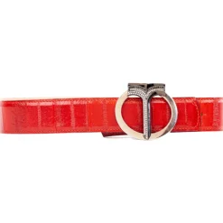 Miriam Tirinzoni - Red Anguilla Leather Belt - Belt - Luxury Exclusive Collection - Avvenice