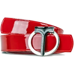 Miriam Tirinzoni - Red Patent Leather Belt - Belt - Luxury Exclusive Collection - Avvenice