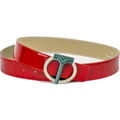 Miriam Tirinzoni - Red Patent Leather Belt - Belt - Luxury Exclusive Collection - Avvenice