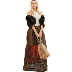 Miriam Tirinzoni - Shawl - Black - Shawl - Luxury Exclusive Collection - Avvenice