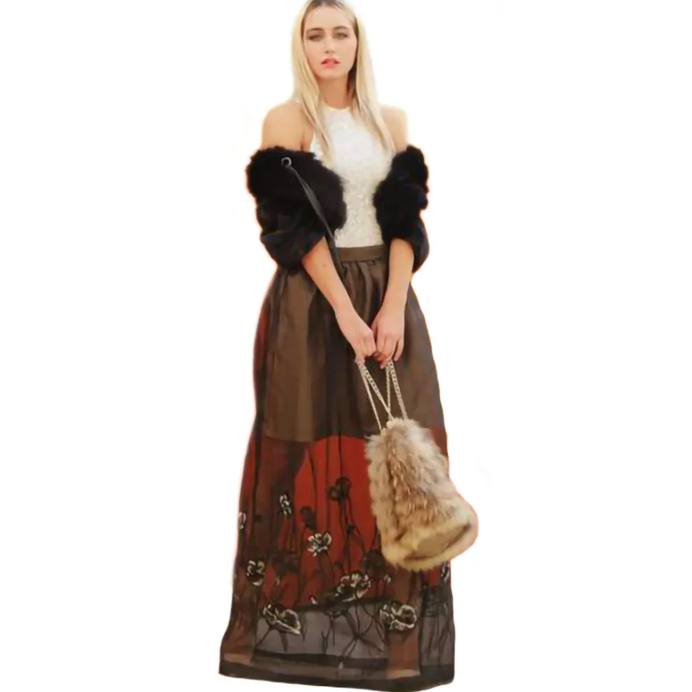 Miriam Tirinzoni - Shawl - Black - Shawl - Luxury Exclusive Collection - Avvenice