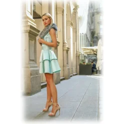 Miriam Tirinzoni - Shawl - Gray - Shawl - Luxury Exclusive Collection - Avvenice