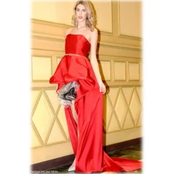 Miriam Tirinzoni - Sweet Life Dress - Red Grey Black - Dresses - Luxury Exclusive Collection - Avvenice