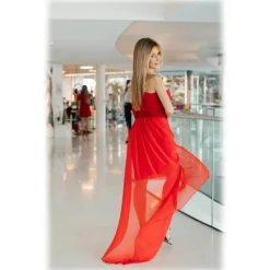 Miriam Tirinzoni - Tailored Sheath Dress - Red - Dresses - Luxury Exclusive Collection - Avvenice