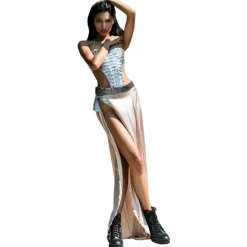 Miriam Tirinzoni - Tailored Costume in Grey Sequins - Swimsuit - Luxury Exclusive Collection - Avvenice