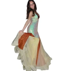 Miriam Tirinzoni - Yellow Sequin Dress - Dresses - Luxury Exclusive Collection - Avvenice