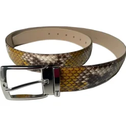 Miriam Tirinzoni - Yellow Python Leather Belt - Belt - Luxury Exclusive Collection - Avvenice