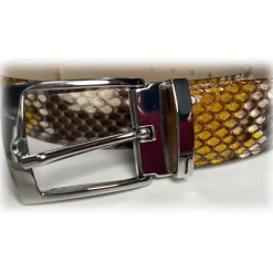 Miriam Tirinzoni - Yellow Python Leather Belt - Belt - Luxury Exclusive Collection - Avvenice