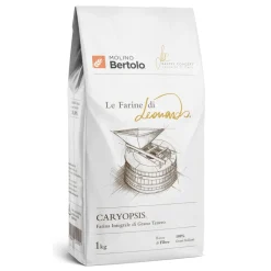 Molino Bertolo - Caryopsis® - The Flours of Leonardo® - Wholemeal Flour of Italian Soft Grain - 1 Kg - Avvenice