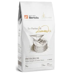 Molino Bertolo - Integrum® - The Flours of Leonardo® - Wholemeal Flour of Italian Soft Grain - 5 Kg - Avvenice
