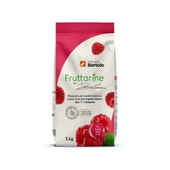 Molino Bertolo - Raspberry Type 1 Flour - Made With Fruit - Type 1 Soft Wheat Flour with Raspberry Flakes - 1 Kg - Avvenice