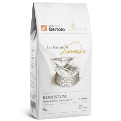 Molino Bertolo - Robustum® - The Flours of Leonardo® - Flour Type 0 of Italian Soft Grain - 5 Kg - Avvenice