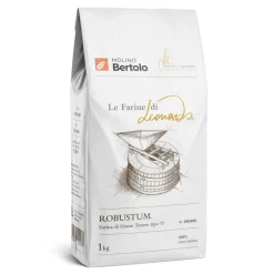 Molino Bertolo - Robustum® - The Flours of Leonardo® - Flour Type 0 of Italian Soft Grain - 1 Kg - Avvenice