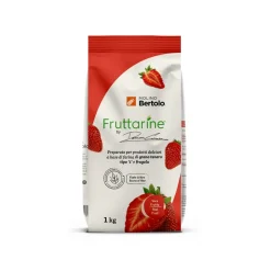 Molino Bertolo - Strawberry Type 1 Flour - Made With Fruit - Type 1 Soft Wheat Flour with Strawberry Flakes - 1 Kg - Avvenice