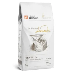 Molino Bertolo - Tenerum® - The Flours of Leonardo® - Flour Type 0 of Italian Soft Grain - 1 Kg - Avvenice