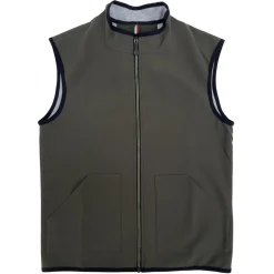 Momo Design - Chur Scuba Vest - Military Green Grey - Vest - Made in Italy - Luxury Exclusive Collection - Avvenice