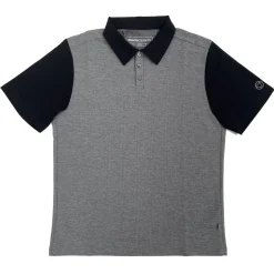 Momo Design - Limonges Polo Shirt - Grey Black - Shirt - Made in Italy - Luxury Exclusive Collection - Avvenice