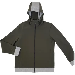 Momo Design - Lugano Outerwear Jacket - Military Green Grey - Jacket - Made in Italy - Luxury Exclusive Collection - Avvenice