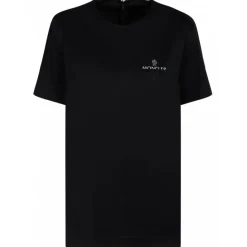 Moncler - Black Cotton Jersey Logo T-Shirt - Moncler Exclusive Luxury Collection - Avvenice