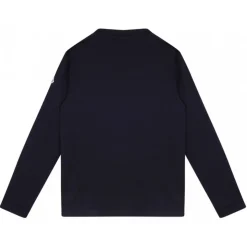 Moncler - Dark Blue Logo Print T-Shirt - Moncler Exclusive Luxury Collection - Avvenice