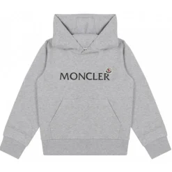 Moncler - Light Grey Logo Hoodie - Moncler Exclusive Luxury Collection - Avvenice