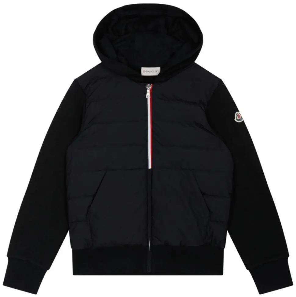 Moncler - Lightly Padded Dark Blue Cardigan - Moncler Exclusive Luxury Collection - Avvenice