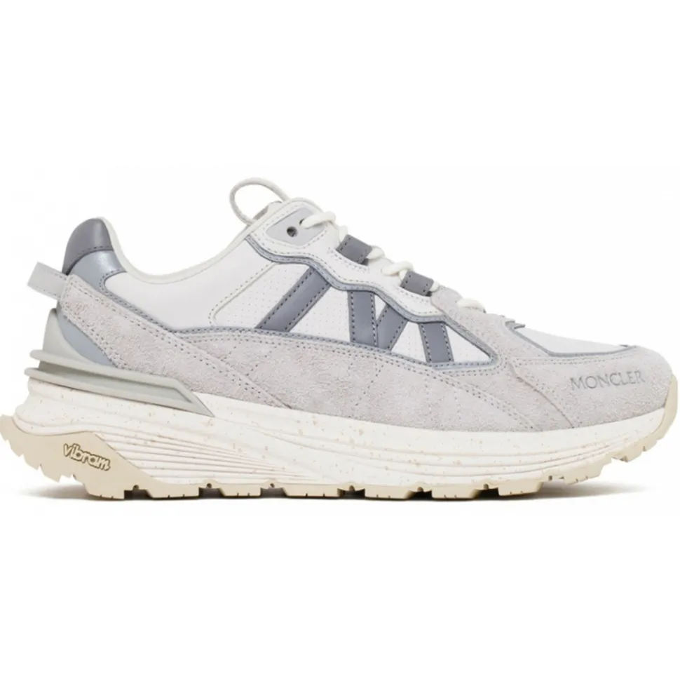 Moncler - Lite White Runner Low Top Sneakers - Moncler Exclusive Luxury Collection - Avvenice