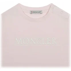 Moncler - Stretch Jersey Pink T-Shirt - Moncler Exclusive Luxury Collection - Avvenice