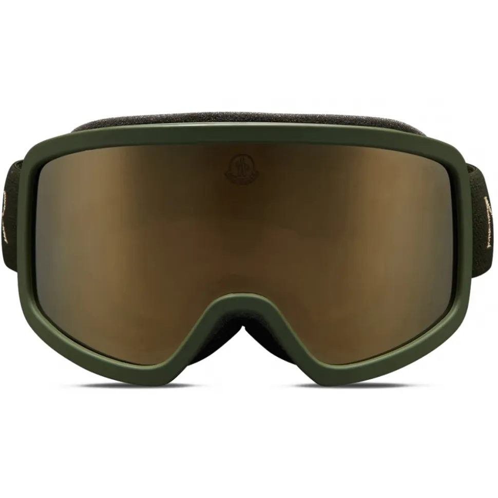Moncler - Terrabeam Ski Goggles - Matte Dark Green & Brown - Moncler Eyewear - Avvenice
