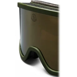Moncler - Terrabeam Ski Goggles - Matte Dark Green & Brown - Moncler Eyewear - Avvenice