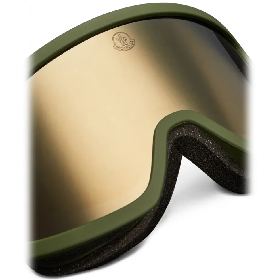Moncler - Terrabeam Ski Goggles - Matte Dark Green & Brown - Moncler Eyewear - Avvenice