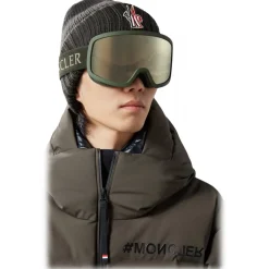 Moncler - Terrabeam Ski Goggles - Matte Dark Green & Brown - Moncler Eyewear - Avvenice