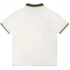 Moncler - White and Green Polo Shirt - Moncler Exclusive Luxury Collection - Avvenice