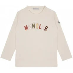 Moncler - White Logo Print T-Shirt - Moncler Exclusive Luxury Collection - Avvenice