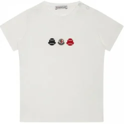 Moncler - White Logo Tennis T-Shirt - Moncler Exclusive Luxury Collection - Avvenice