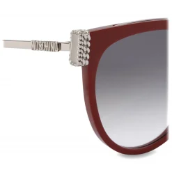 Moschino - Bijou Chain Acetate Sunglasses - Red - Moschino Eyewear - Avvenice