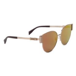 Moschino - Bijou Chain Metal Sunglasses - Gold - Moschino Eyewear - Avvenice
