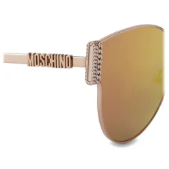 Moschino - Bijou Chain Metal Sunglasses - Gold - Moschino Eyewear - Avvenice